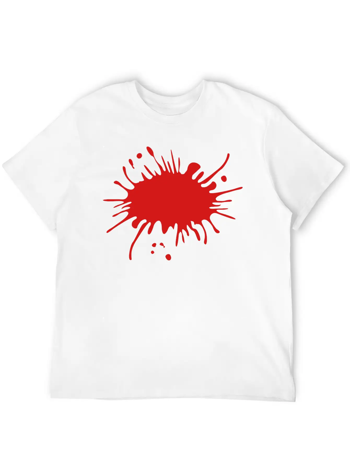 Blood Splatter Timeless Short Sleeve Tee – Comfy And Minimalist Design