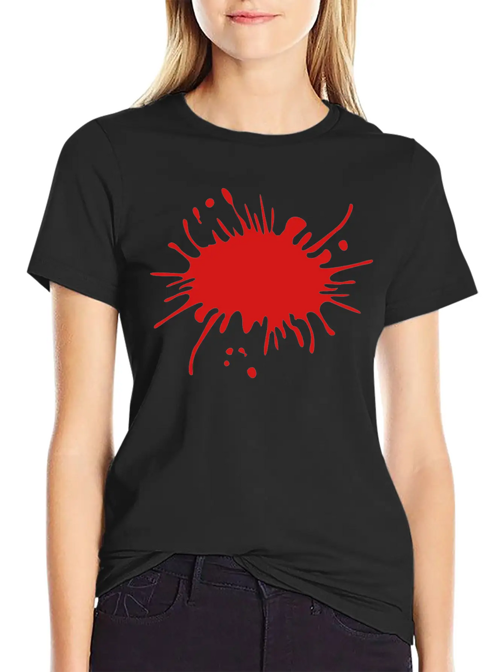Blood Splatter Timeless Short Sleeve Tee – Comfy And Minimalist Design