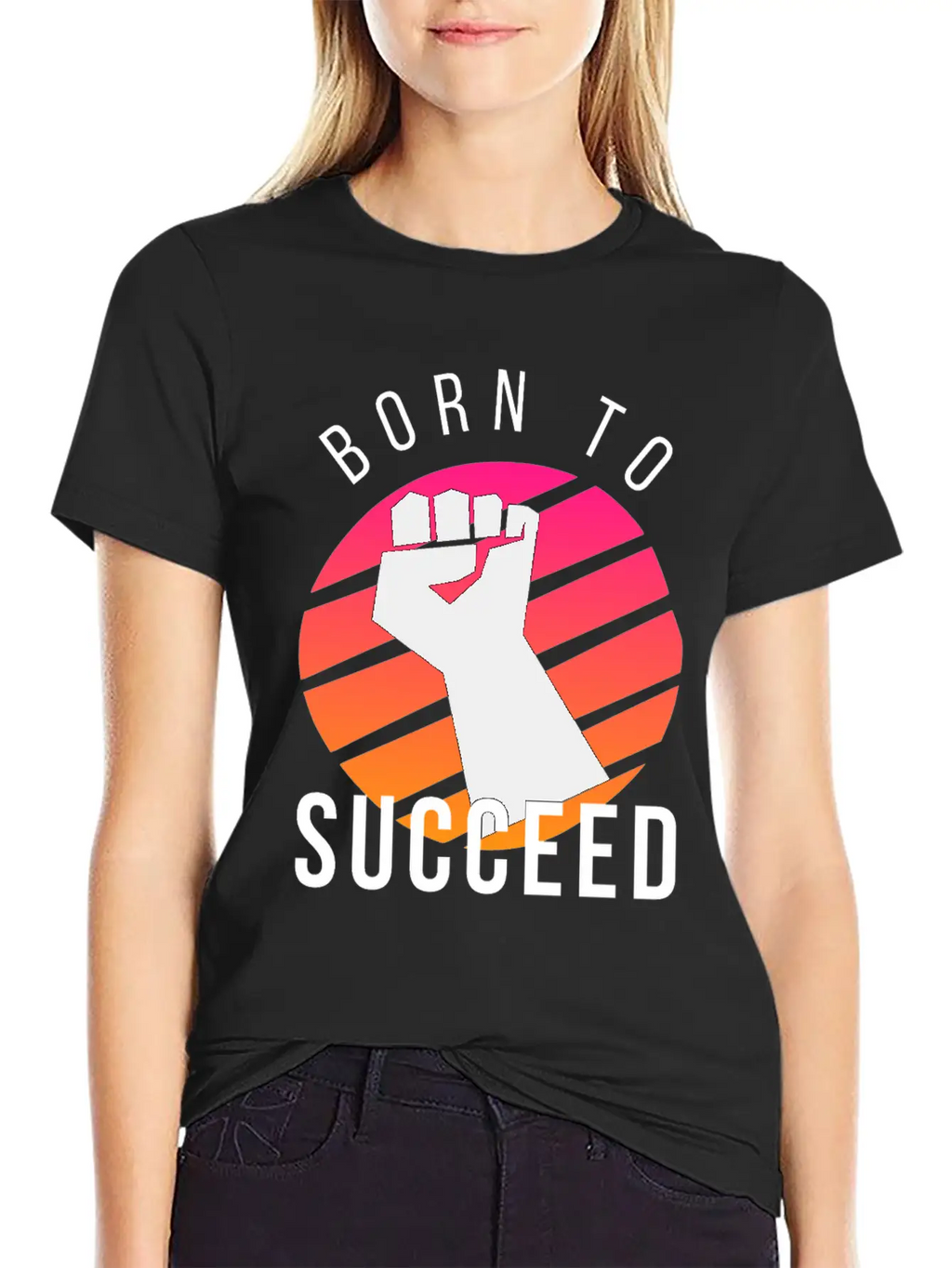 Born To Succeed Relaxed Everyday Tee – Lightweight And Durable Cotton