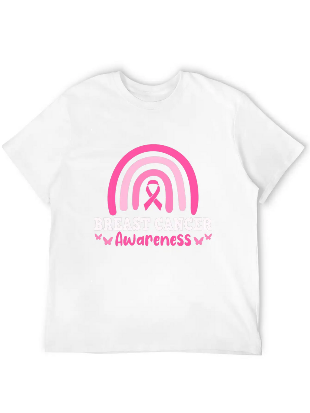 Breast Cancer Awareness Modern Fit Casual T-Shirt – Clean And Versatile Design