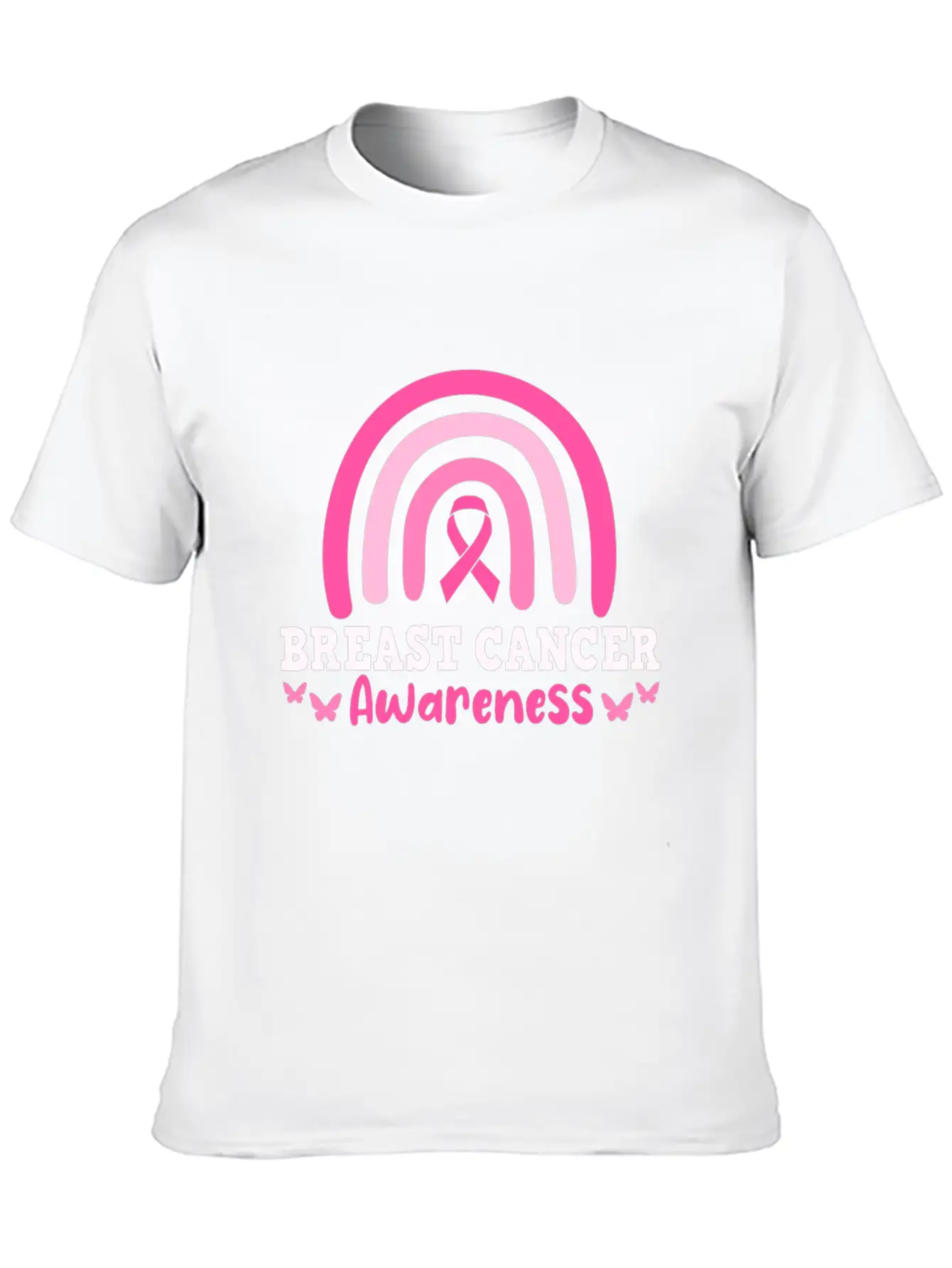 Breast Cancer Awareness Modern Fit Casual T-Shirt – Clean And Versatile Design