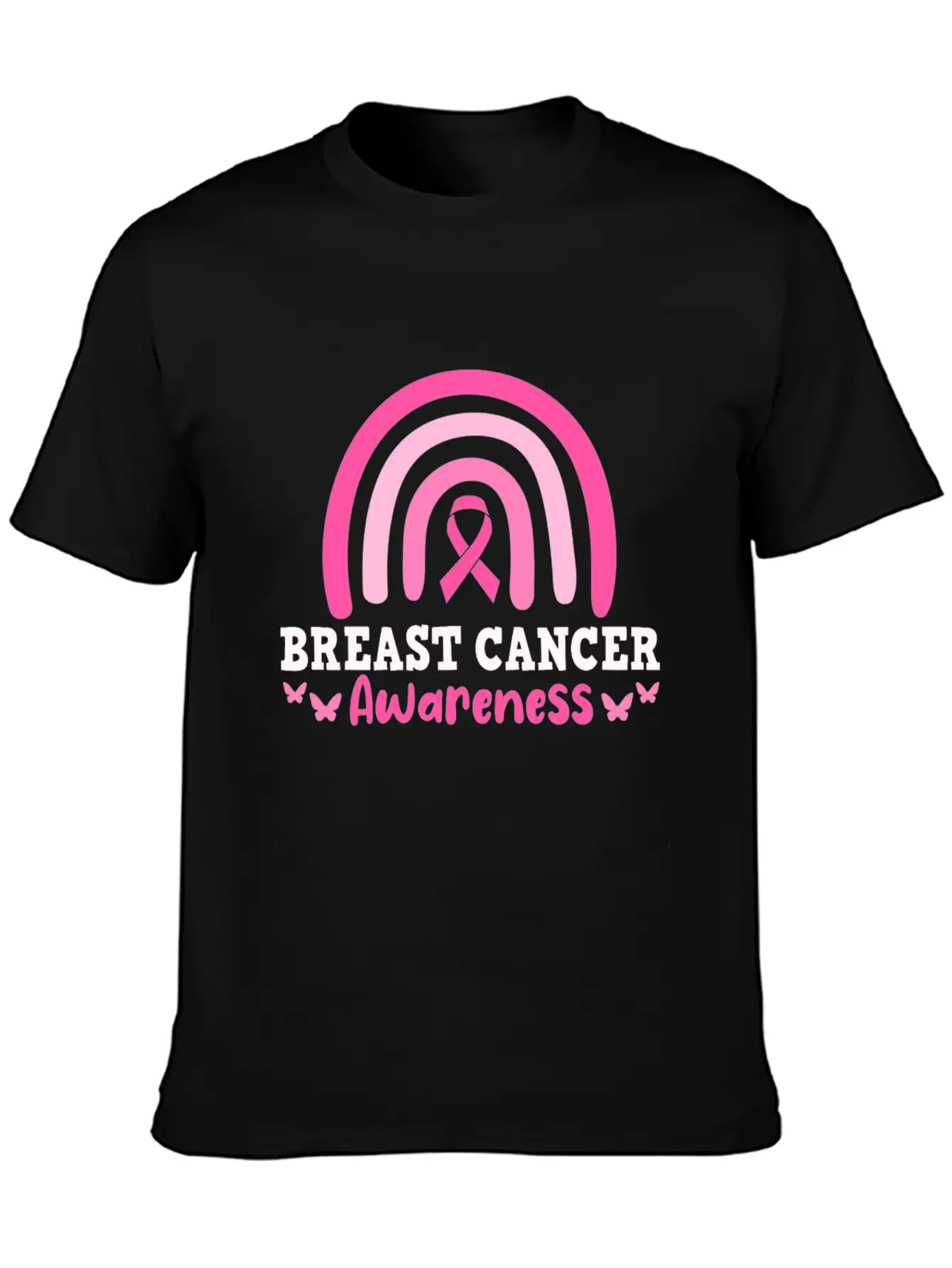 Breast Cancer Awareness Modern Fit Casual T-Shirt – Clean And Versatile Design