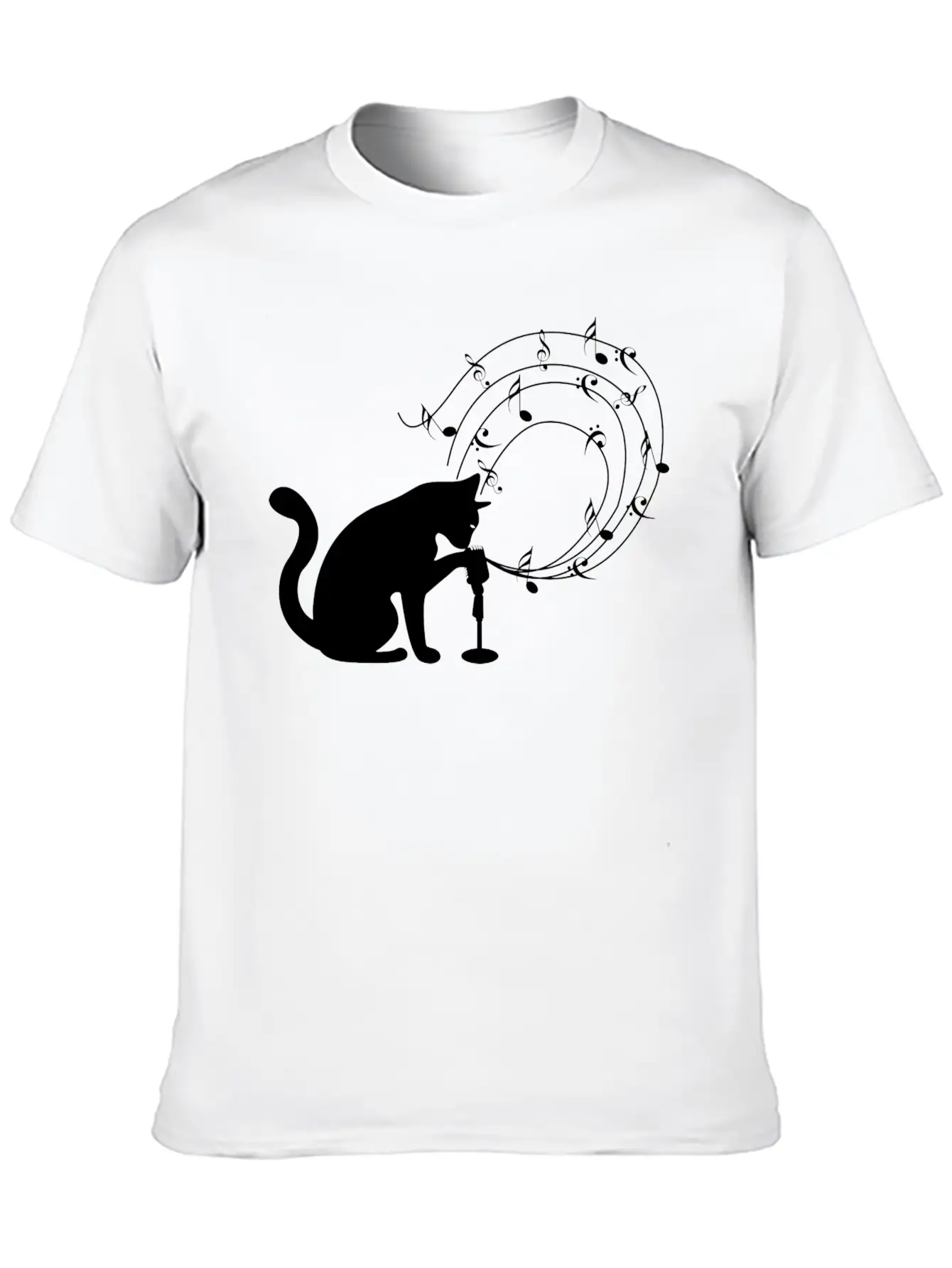Cat Music Modern Fit Casual T-Shirt – Clean And Versatile Design