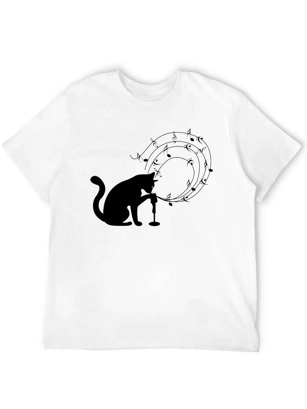 Cat Music Modern Fit Casual T-Shirt – Clean And Versatile Design