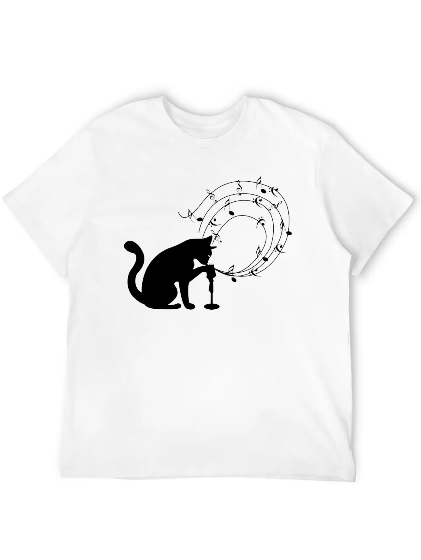 Cat Music Modern Fit Casual T-Shirt – Clean And Versatile Design