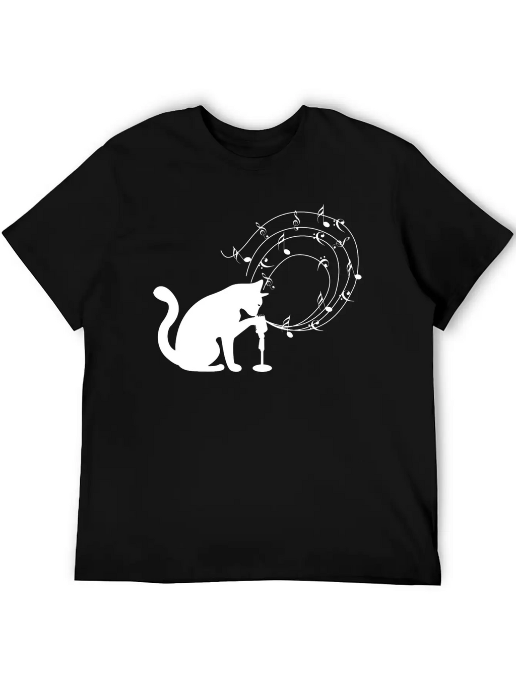 Cat Music Modern Fit Casual T-Shirt – Clean And Versatile Design
