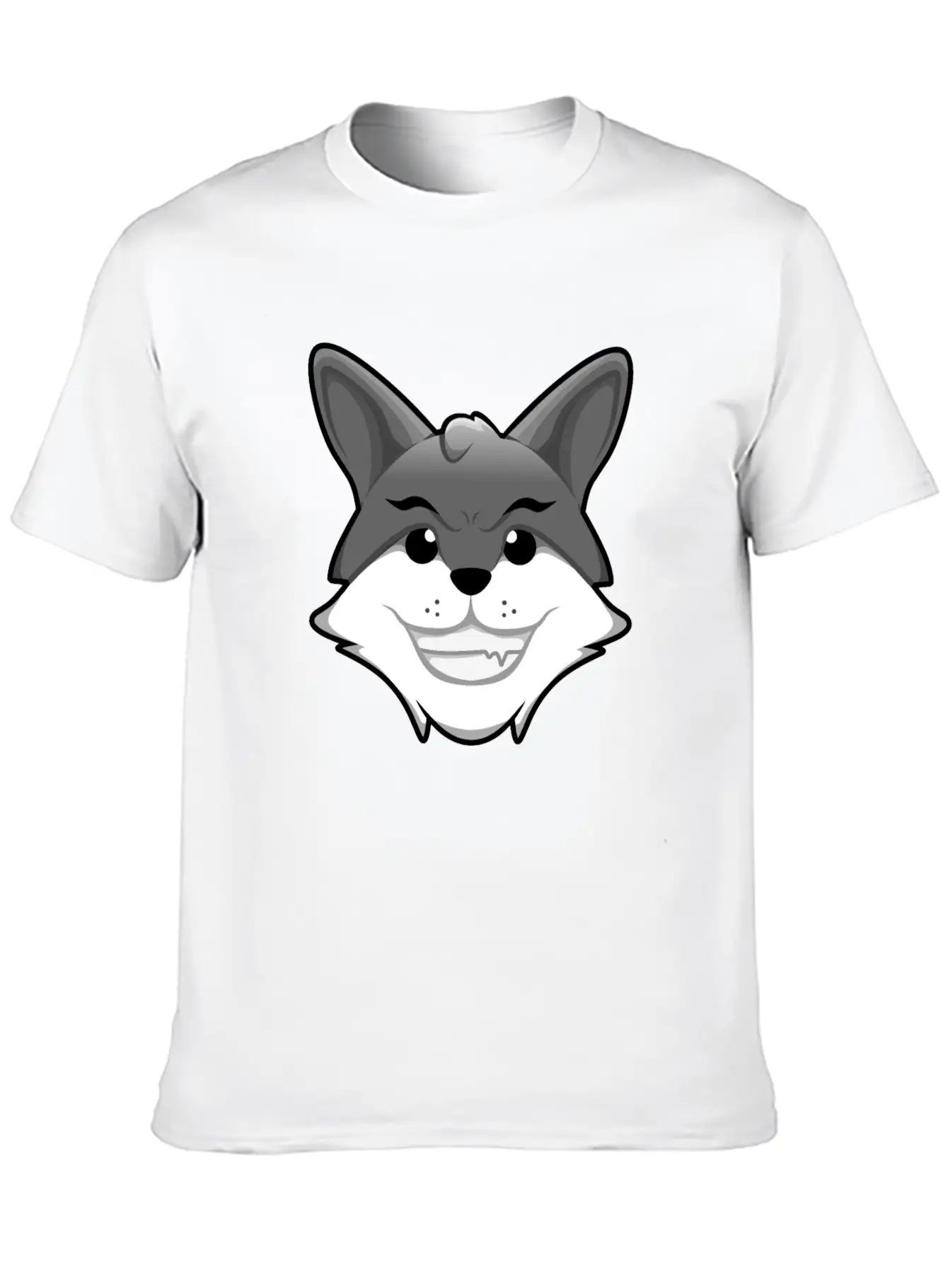 CUTE WOLF Modern Fit Casual T-Shirt – Clean And Versatile Design