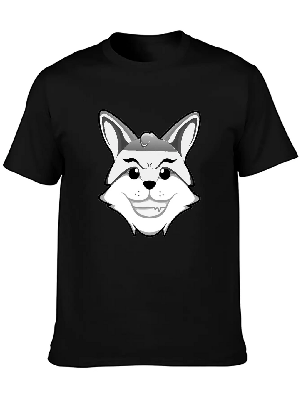 CUTE WOLF Modern Fit Casual T-Shirt – Clean And Versatile Design