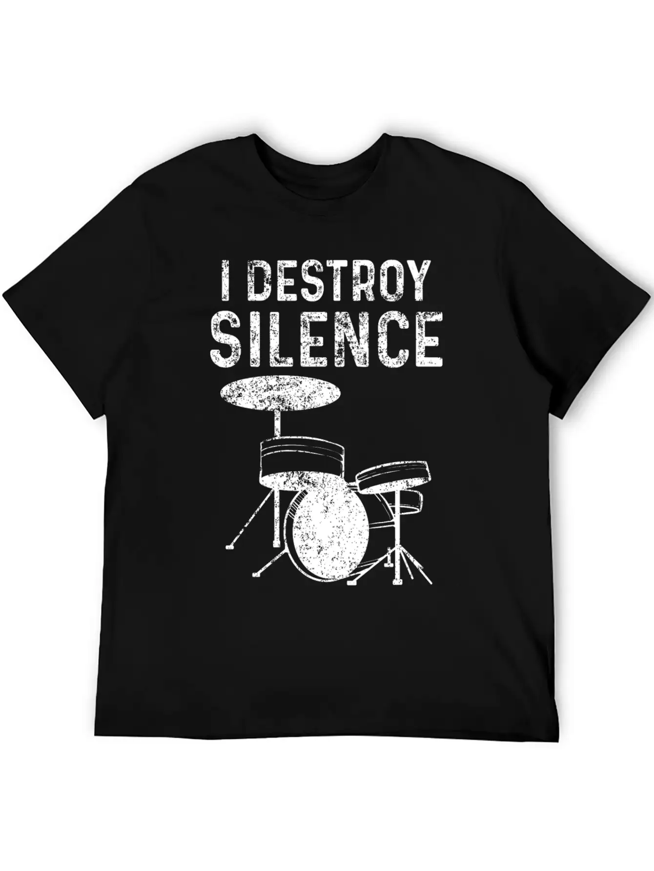 Drums Silence Destroy According To Drummer Timeless Short Sleeve Tee – Comfy And Minimalist Design