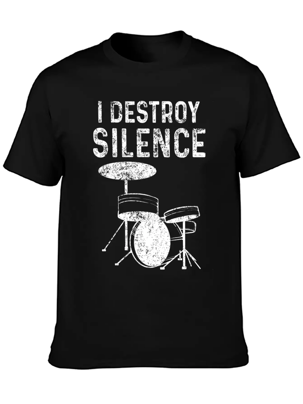 Drums Silence Destroy According To Drummer Timeless Short Sleeve Tee – Comfy And Minimalist Design