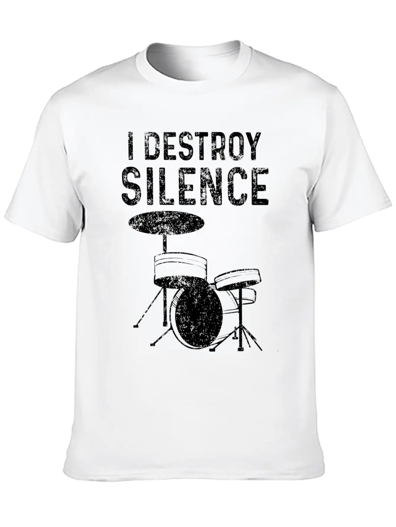 Drums Silence Destroy According To Drummer Timeless Short Sleeve Tee – Comfy And Minimalist Design