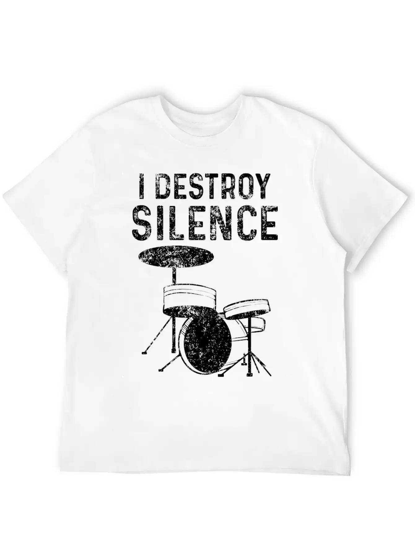 Drums Silence Destroy According To Drummer Timeless Short Sleeve Tee – Comfy And Minimalist Design