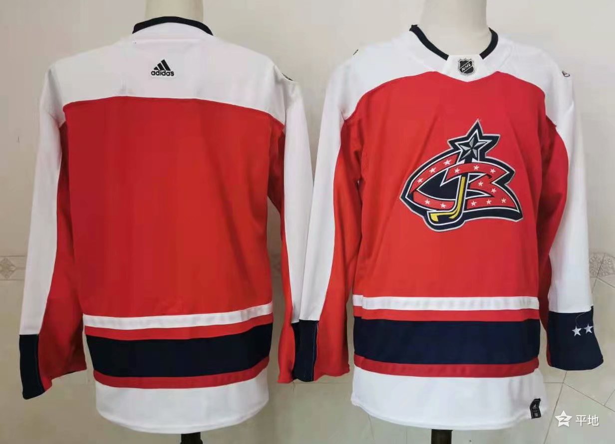 Men's Columbus Blue Jackets Red Blank Jerseys