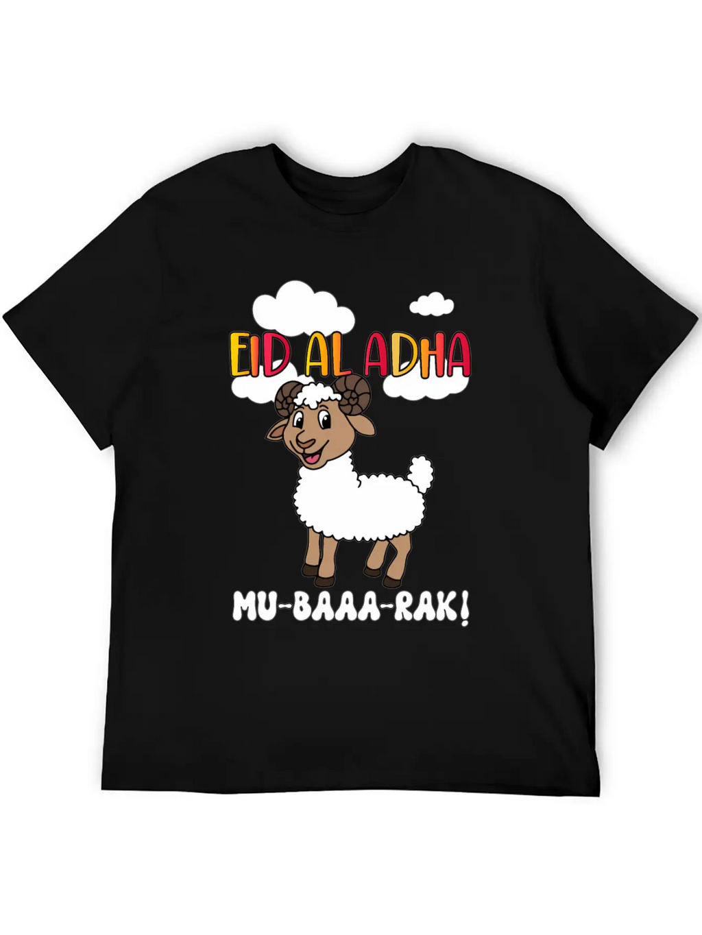 Eid Al Adha Mubarak Muslims Essential Unisex Summer Tee – Soft Cotton Casual Fit