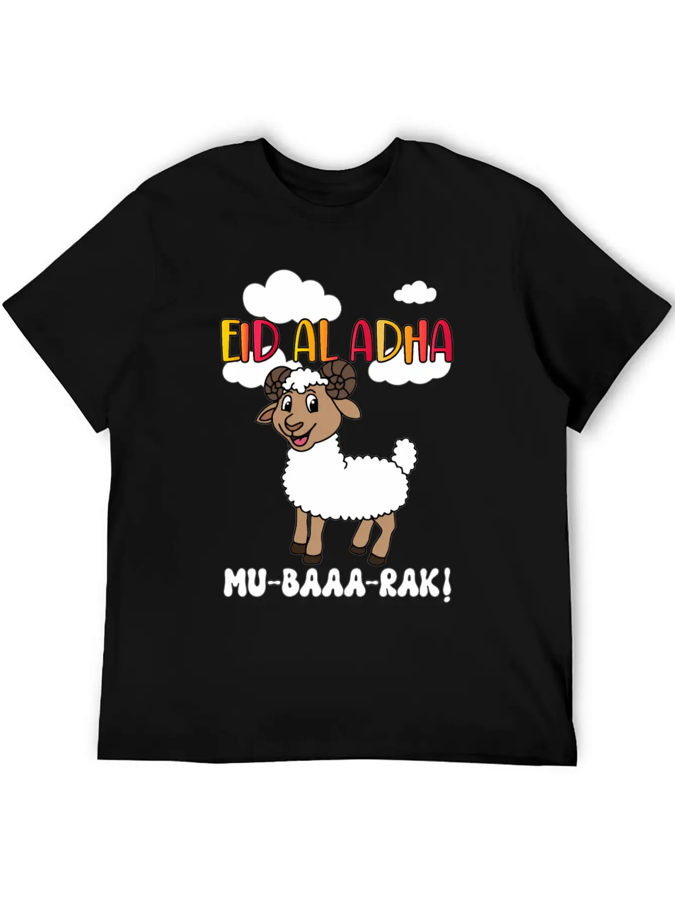 Eid Al Adha Mubarak Muslims Essential Unisex Summer Tee – Soft Cotton Casual Fit