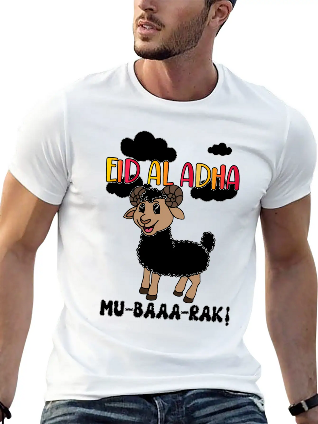 Eid Al Adha Mubarak Muslims Essential Unisex Summer Tee – Soft Cotton Casual Fit