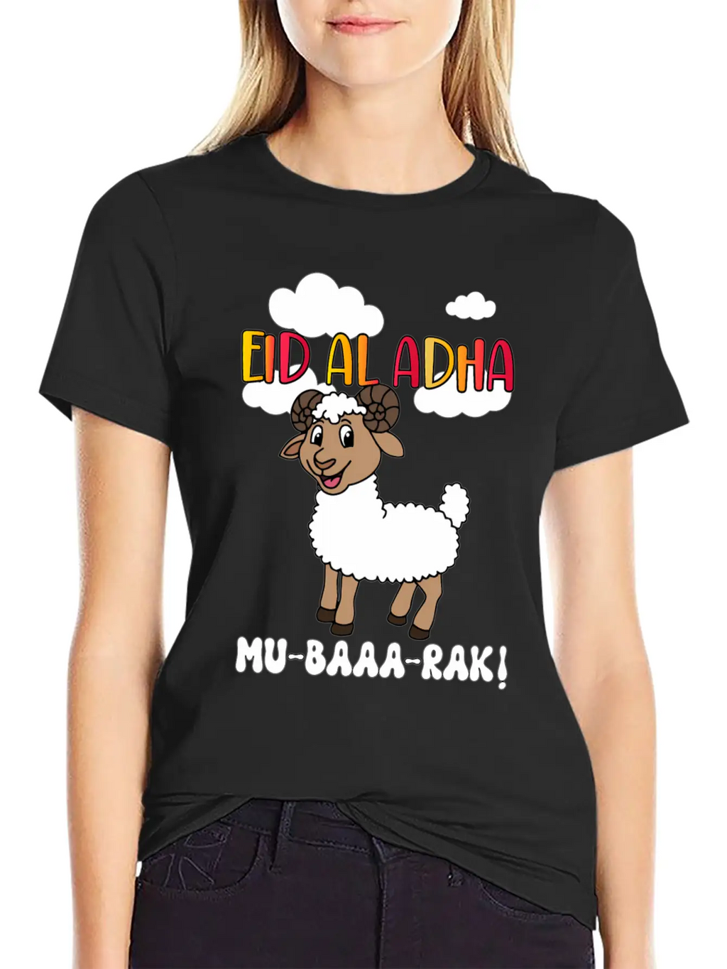 Eid Al Adha Mubarak Muslims Essential Unisex Summer Tee – Soft Cotton Casual Fit