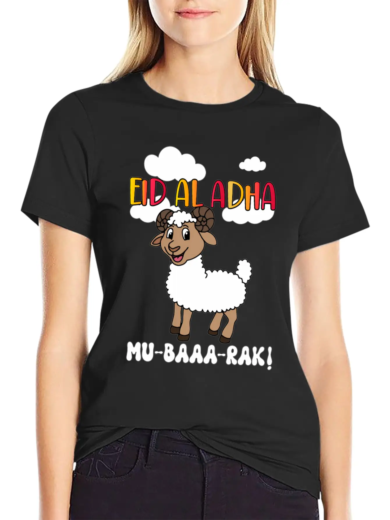 Eid Al Adha Mubarak Muslims Essential Unisex Summer Tee – Soft Cotton Casual Fit