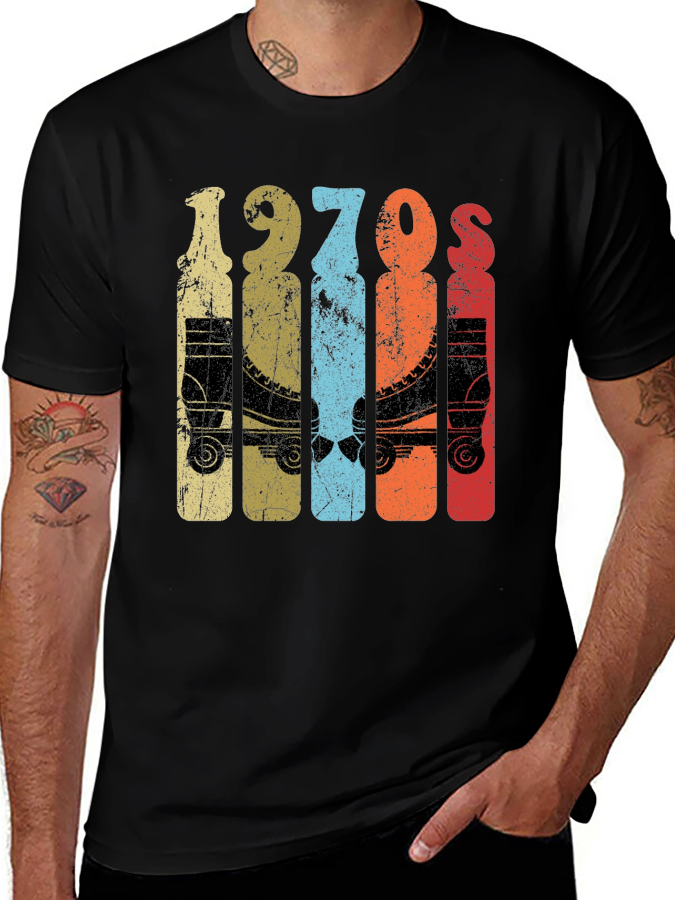 Vintage 1970s Roller Skate Graphic Tee