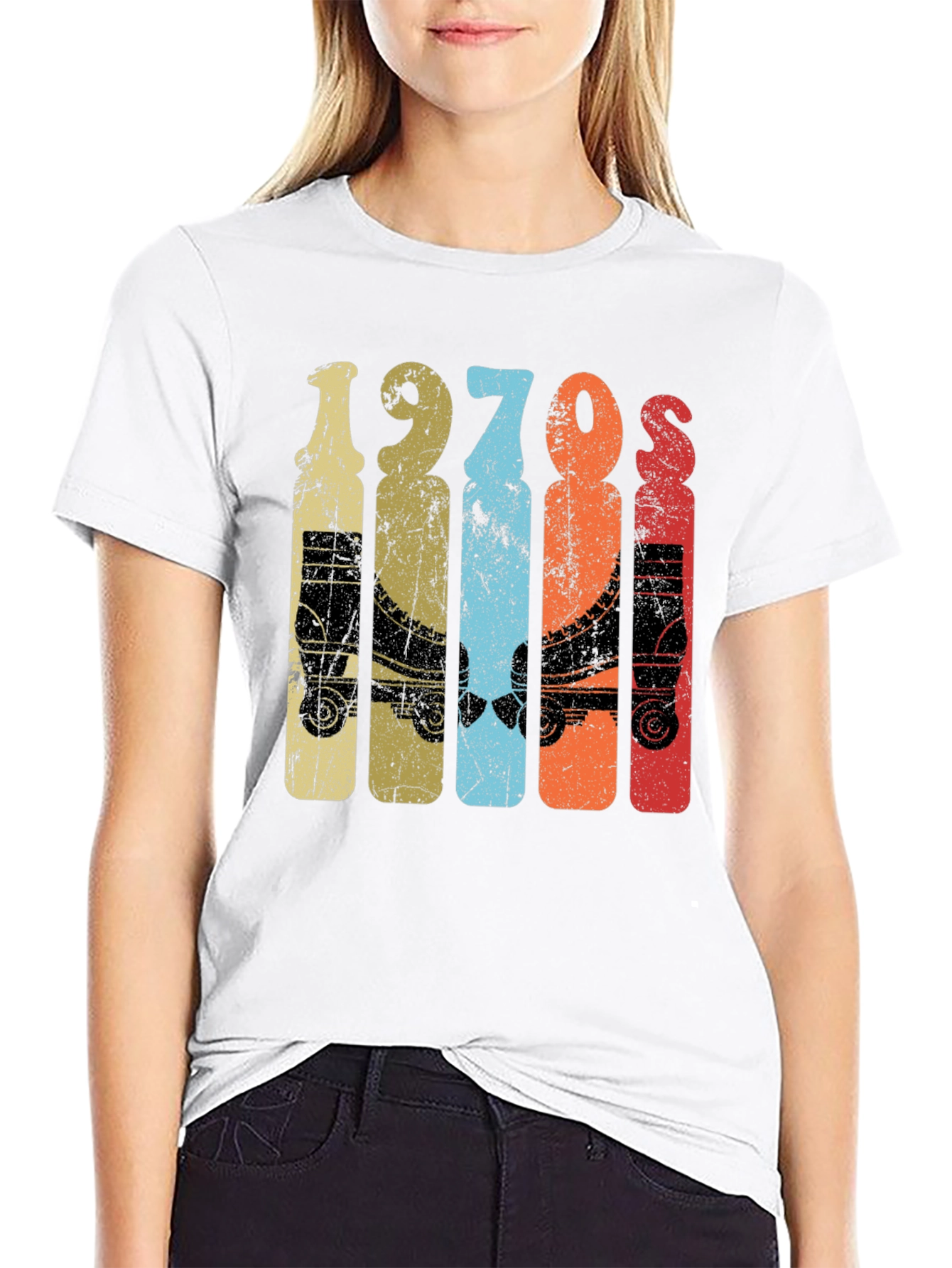Vintage 1970s Roller Skate Graphic Tee