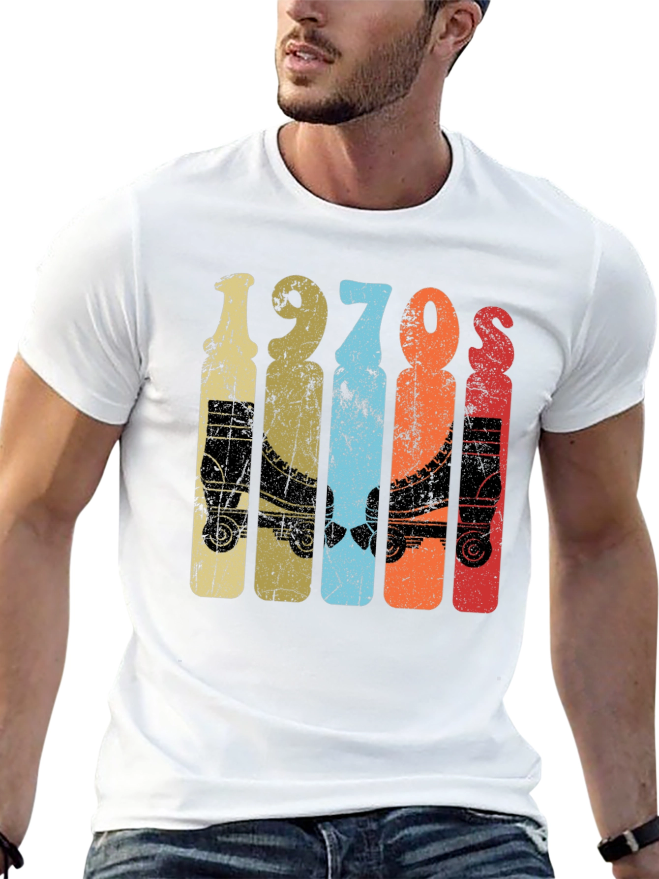 Vintage 1970s Roller Skate Graphic Tee