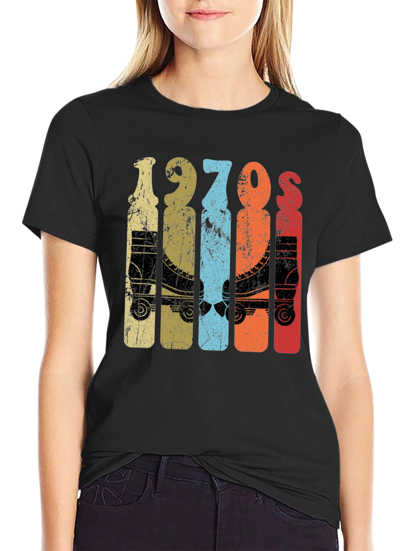 Vintage 1970s Roller Skate Graphic Tee