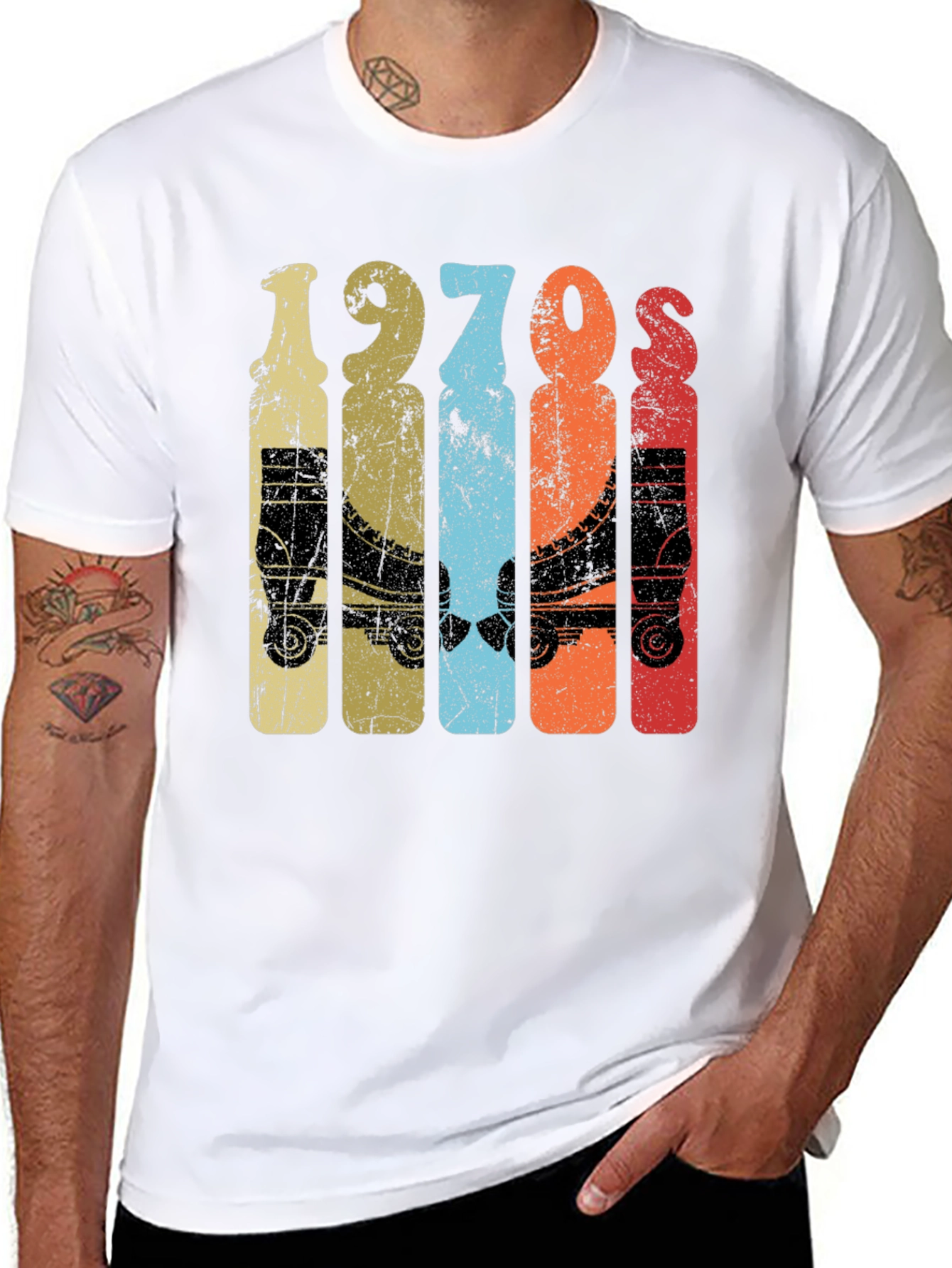 Vintage 1970s Roller Skate Graphic Tee