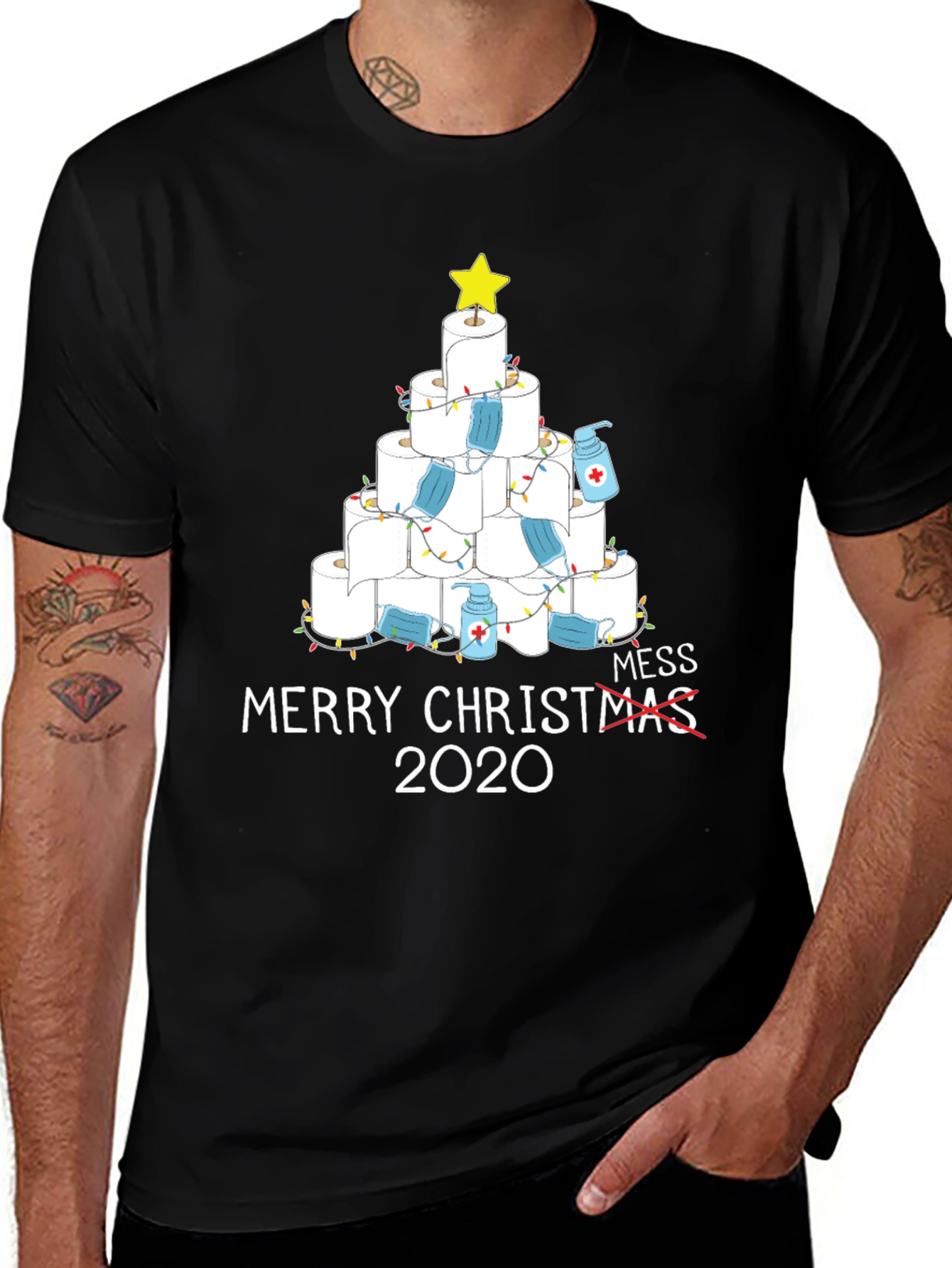 2020 Christmas T-Shirt - Toilet Paper Tree Mess