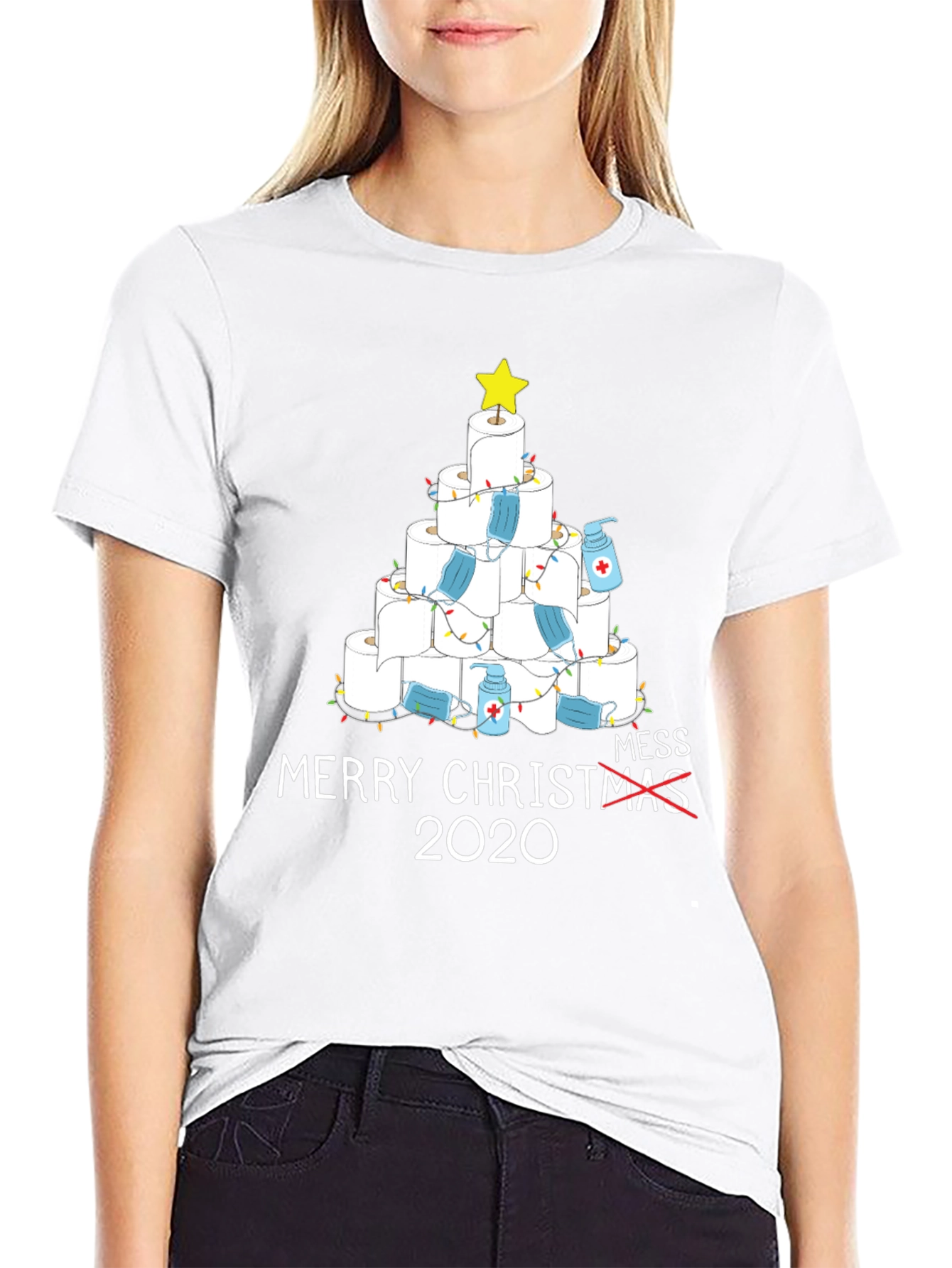 2020 Christmas T-Shirt - Toilet Paper Tree Mess