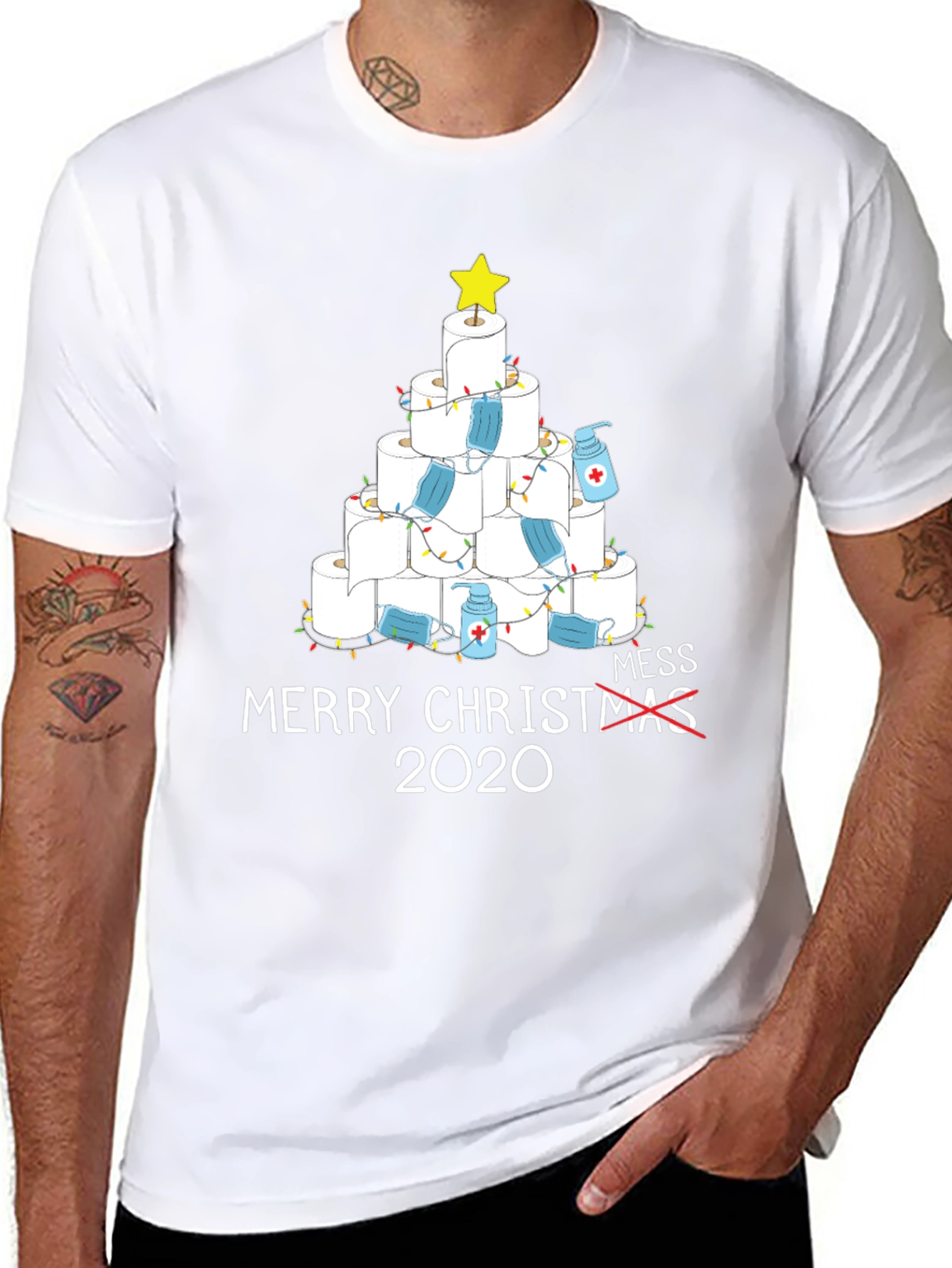 2020 Christmas T-Shirt - Toilet Paper Tree Mess