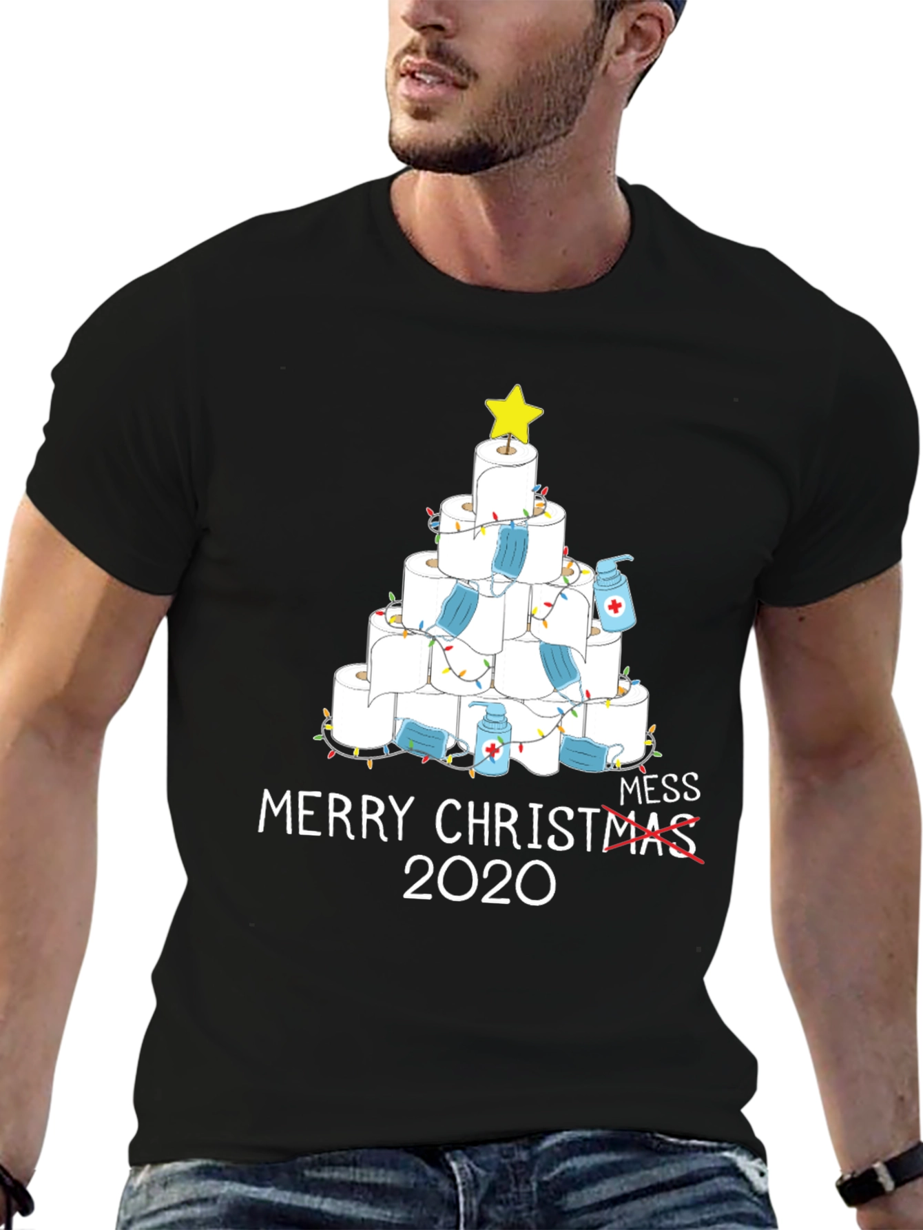 2020 Christmas T-Shirt - Toilet Paper Tree Mess