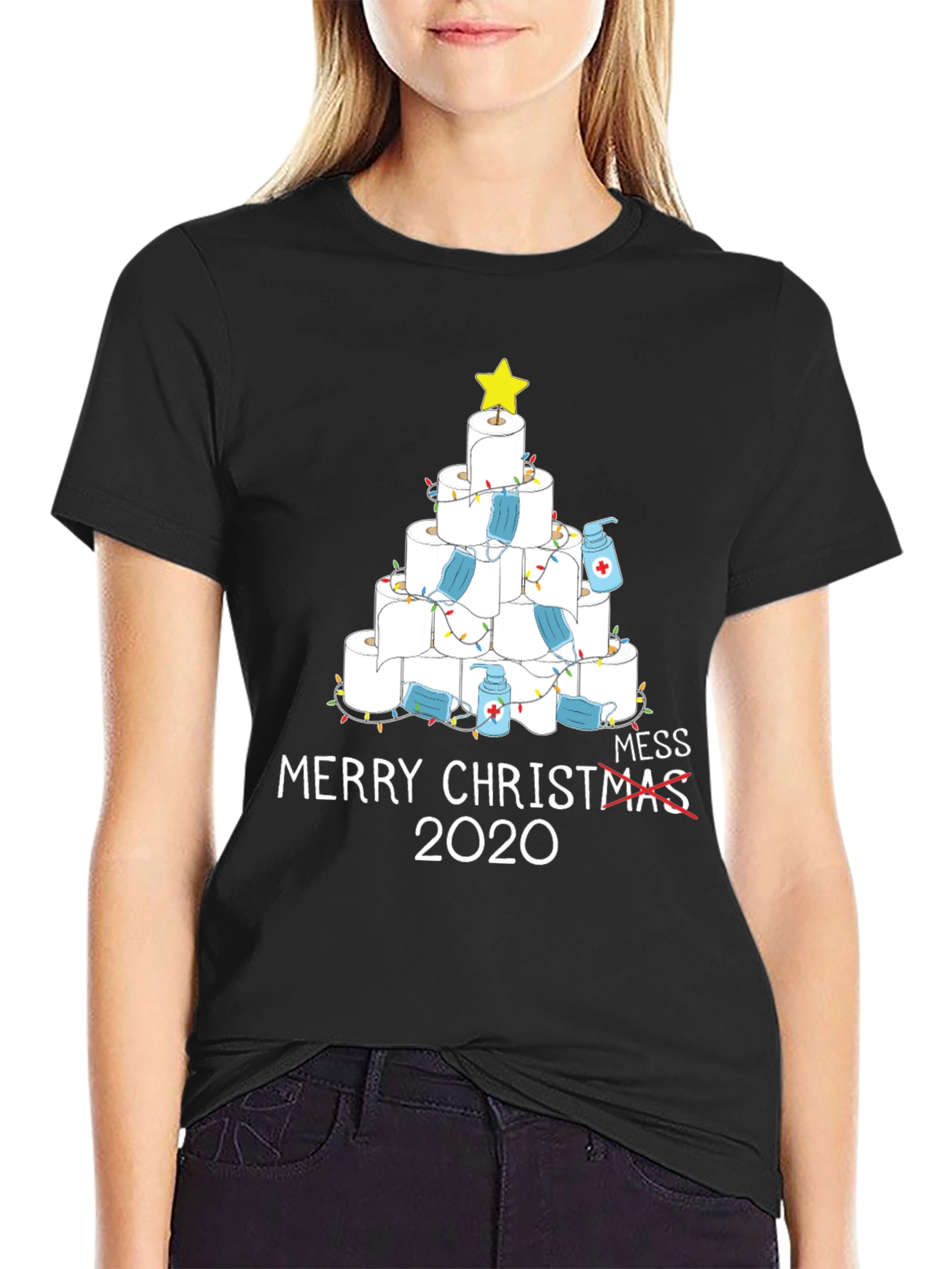 2020 Christmas T-Shirt - Toilet Paper Tree Mess