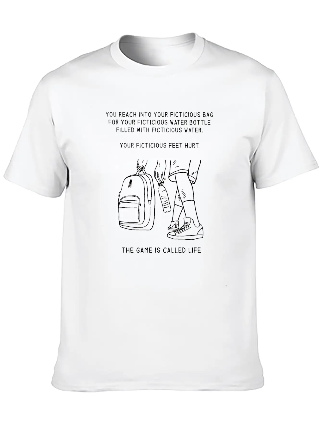 Ficticious Feet Timeless Short Sleeve Tee – Comfy And Minimalist Design