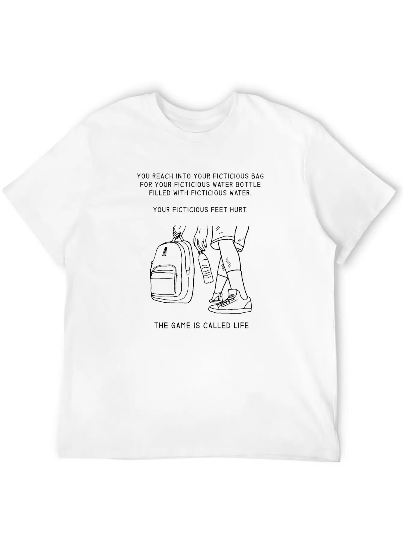 Ficticious Feet Timeless Short Sleeve Tee – Comfy And Minimalist Design