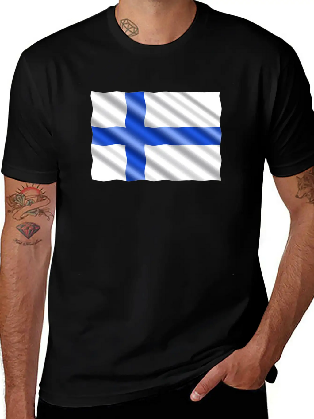 Finland Flag Timeless Short Sleeve Tee – Comfy And Minimalist Design