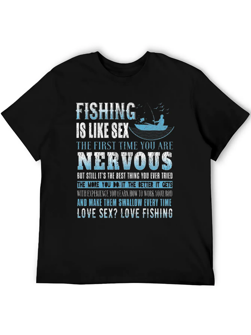 Fishing Fish Fisherman Fishing Rod Fish Hook Gift Modern Fit Casual T-Shirt – Clean And Versatile Design