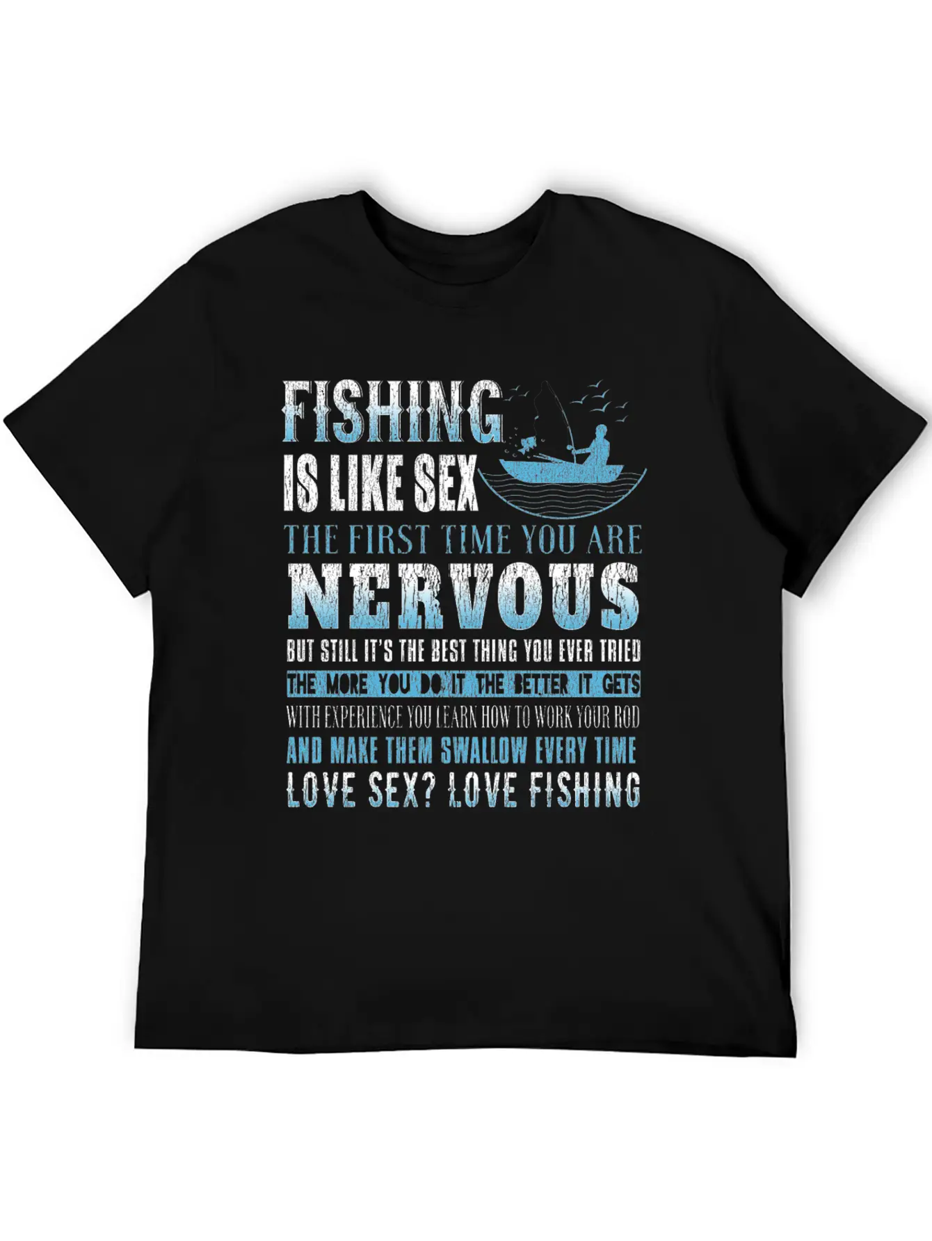Fishing Fish Fisherman Fishing Rod Fish Hook Gift Modern Fit Casual T-Shirt – Clean And Versatile Design