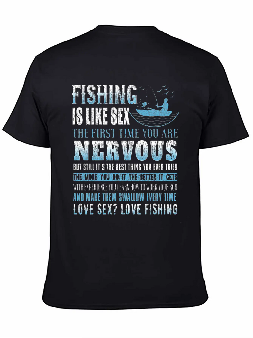 Fishing Fish Fisherman Fishing Rod Fish Hook Gift Modern Fit Casual T-Shirt – Clean And Versatile Design