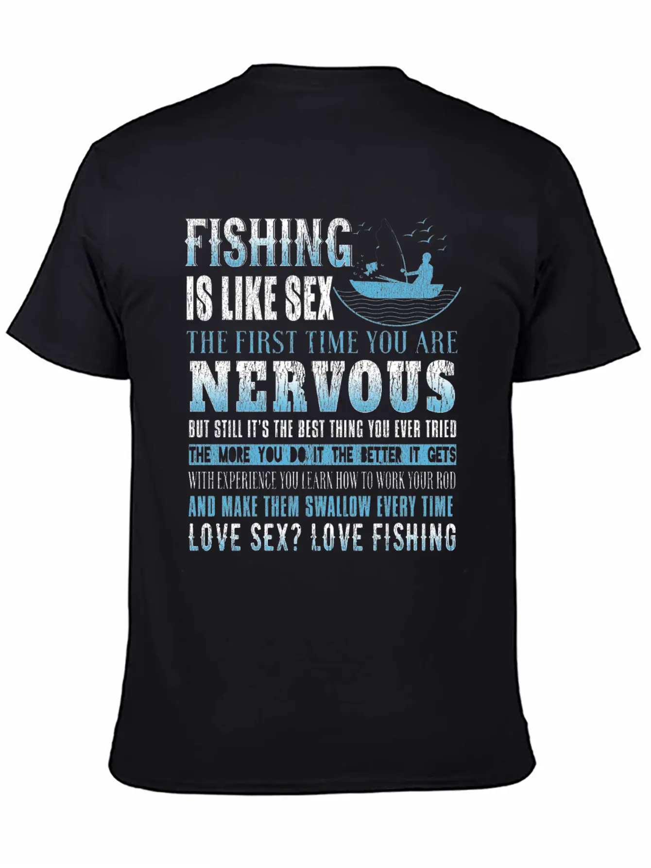 Fishing Fish Fisherman Fishing Rod Fish Hook Gift Modern Fit Casual T-Shirt – Clean And Versatile Design