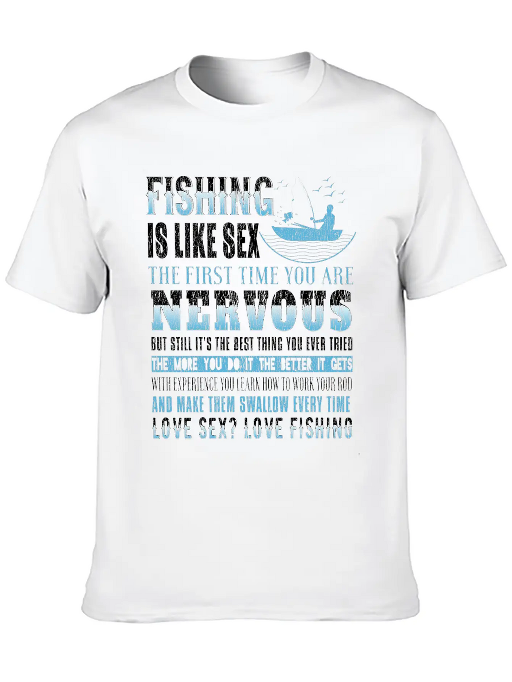 Fishing Fish Fisherman Fishing Rod Fish Hook Gift Modern Fit Casual T-Shirt – Clean And Versatile Design