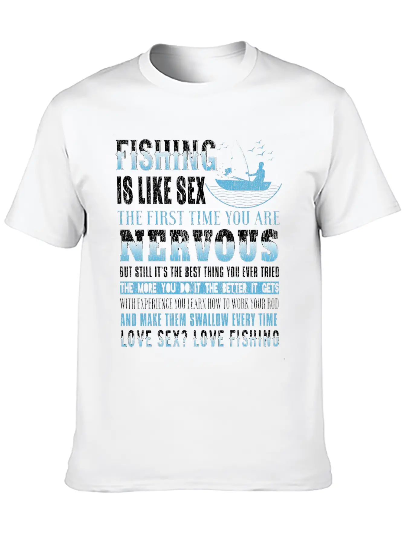 Fishing Fish Fisherman Fishing Rod Fish Hook Gift Modern Fit Casual T-Shirt – Clean And Versatile Design