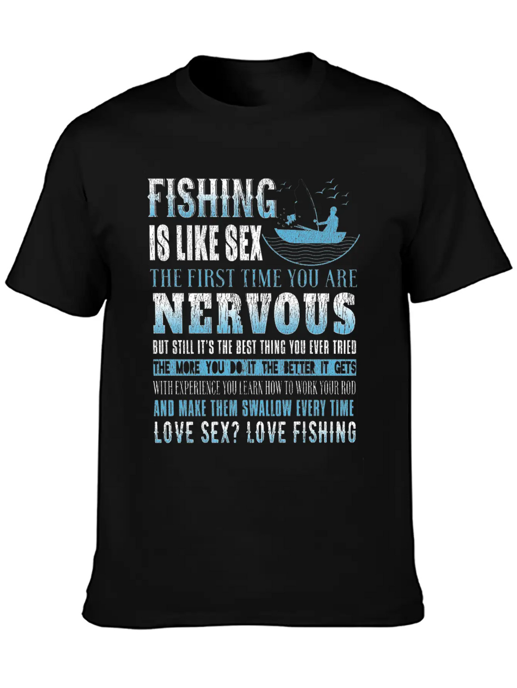 Fishing Fish Fisherman Fishing Rod Fish Hook Gift Modern Fit Casual T-Shirt – Clean And Versatile Design