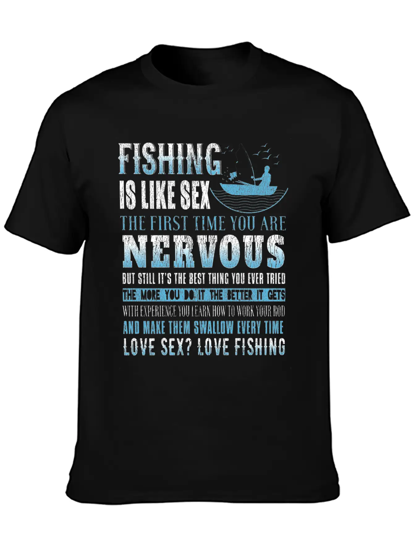 Fishing Fish Fisherman Fishing Rod Fish Hook Gift Modern Fit Casual T-Shirt – Clean And Versatile Design