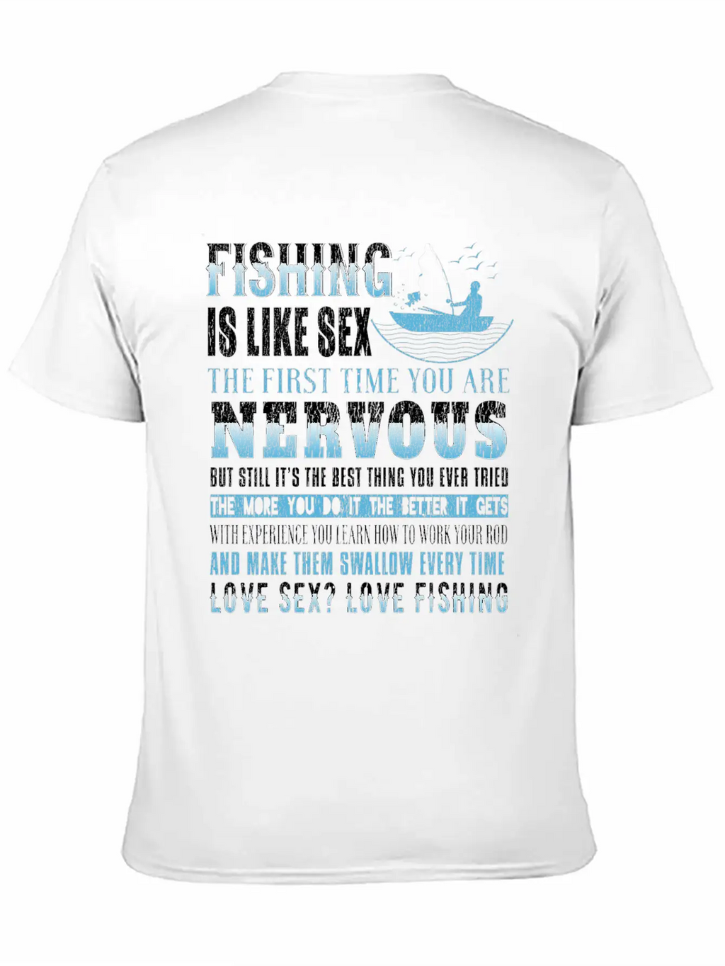 Fishing Fish Fisherman Fishing Rod Fish Hook Gift Modern Fit Casual T-Shirt – Clean And Versatile Design