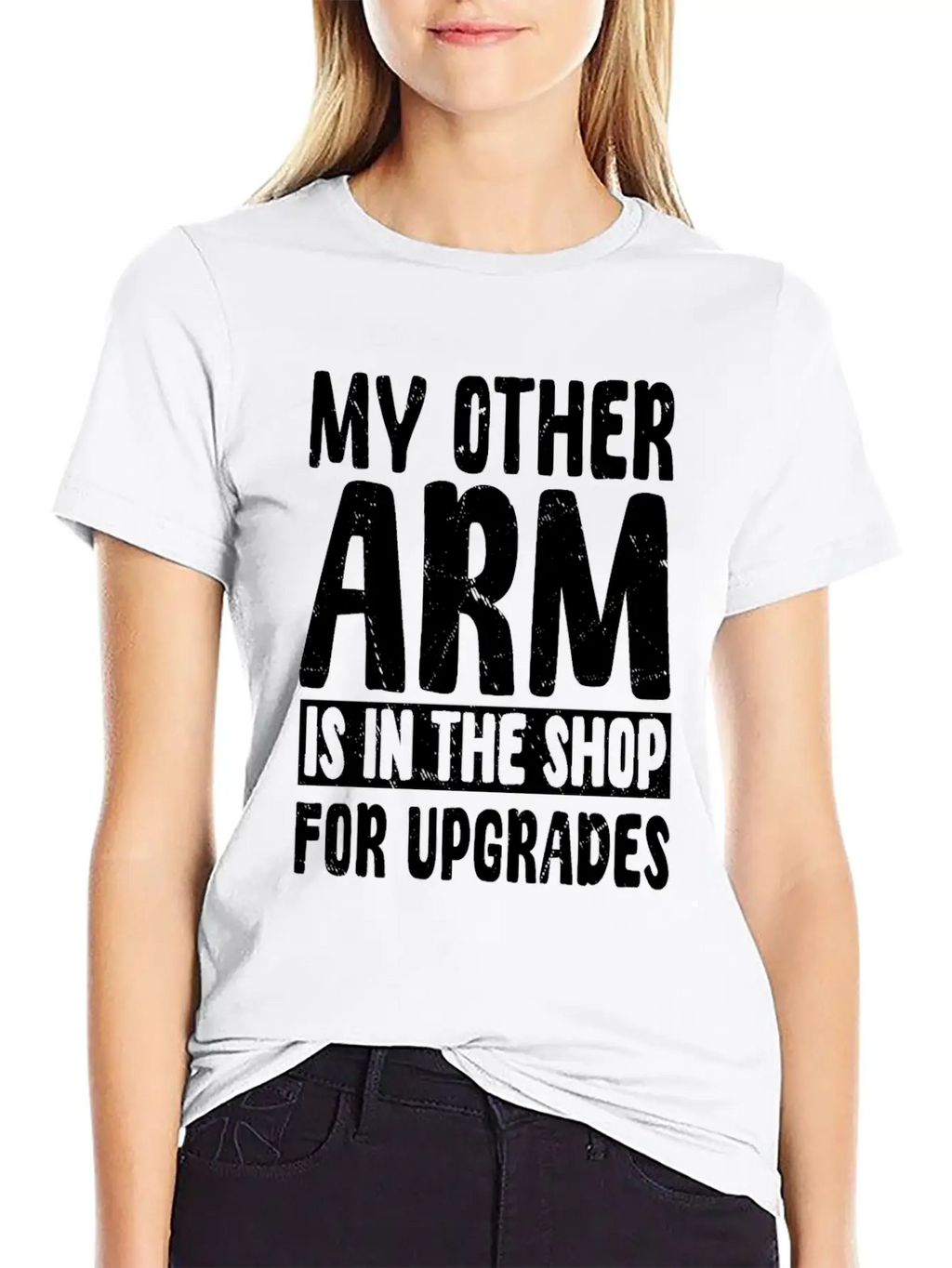 Funny Arm Amputee Humor Timeless Short Sleeve Tee – Comfy And Minimalist Design