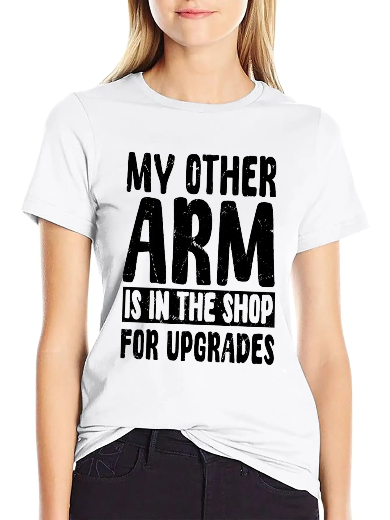 Funny Arm Amputee Humor Timeless Short Sleeve Tee – Comfy And Minimalist Design