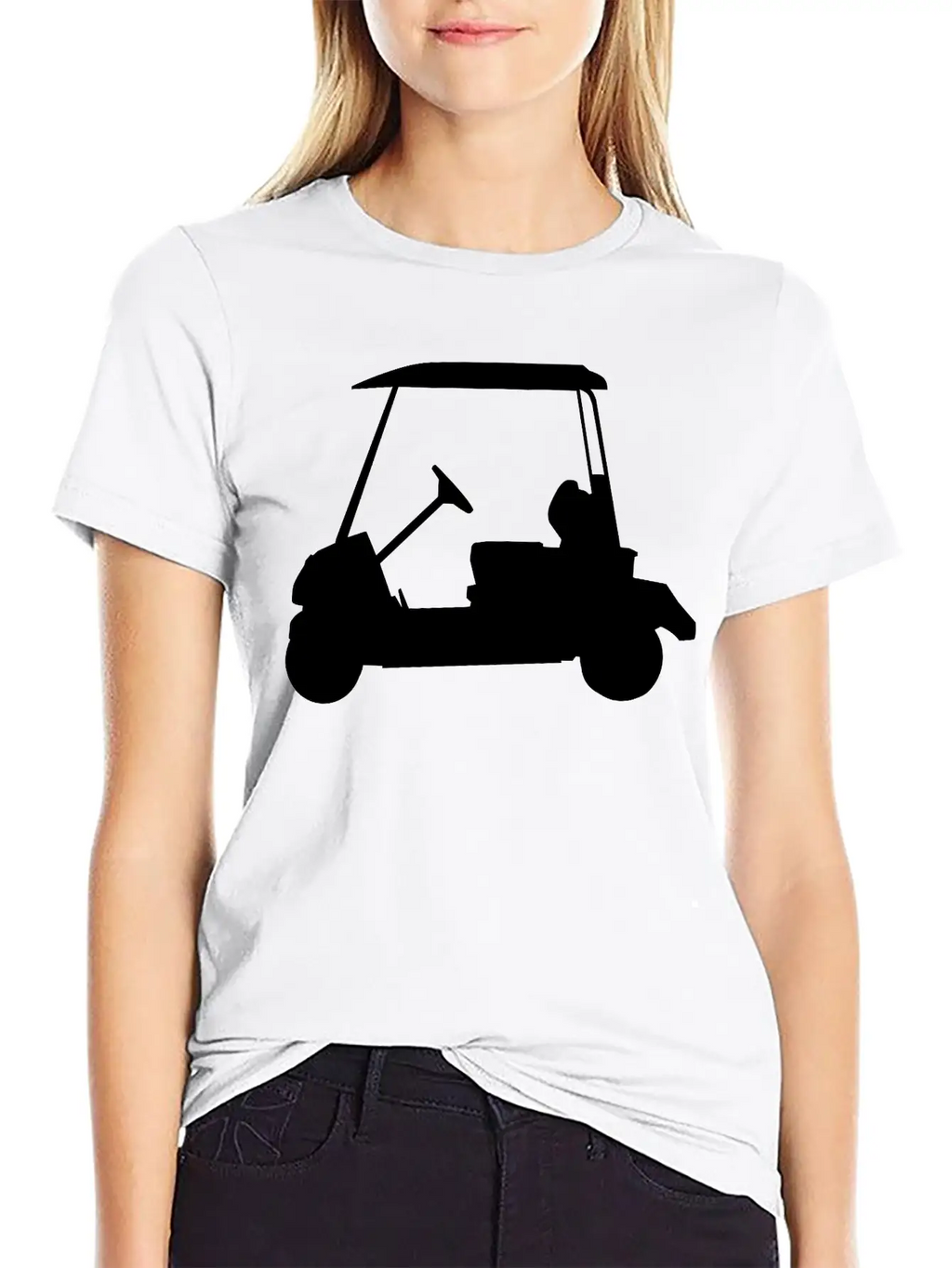 Golf - Golf Car Timeless Short Sleeve Tee – Comfy And Minimalist Design