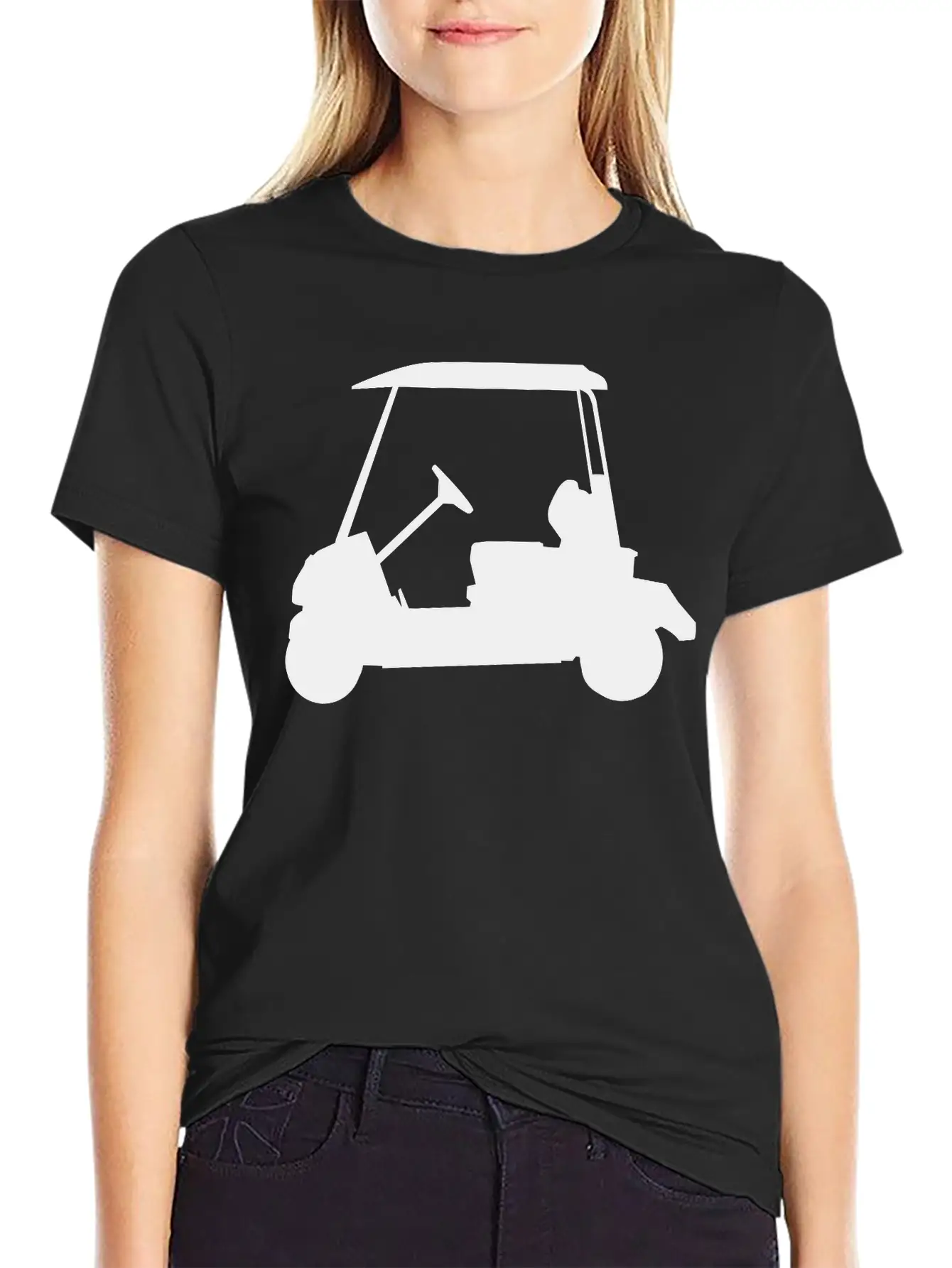 Golf - Golf Car Timeless Short Sleeve Tee – Comfy And Minimalist Design