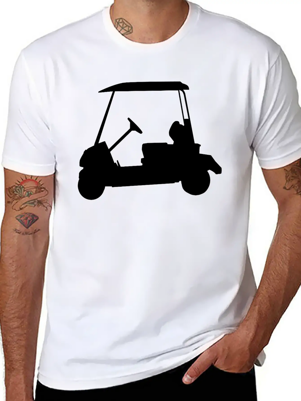 Golf - Golf Car Timeless Short Sleeve Tee – Comfy And Minimalist Design