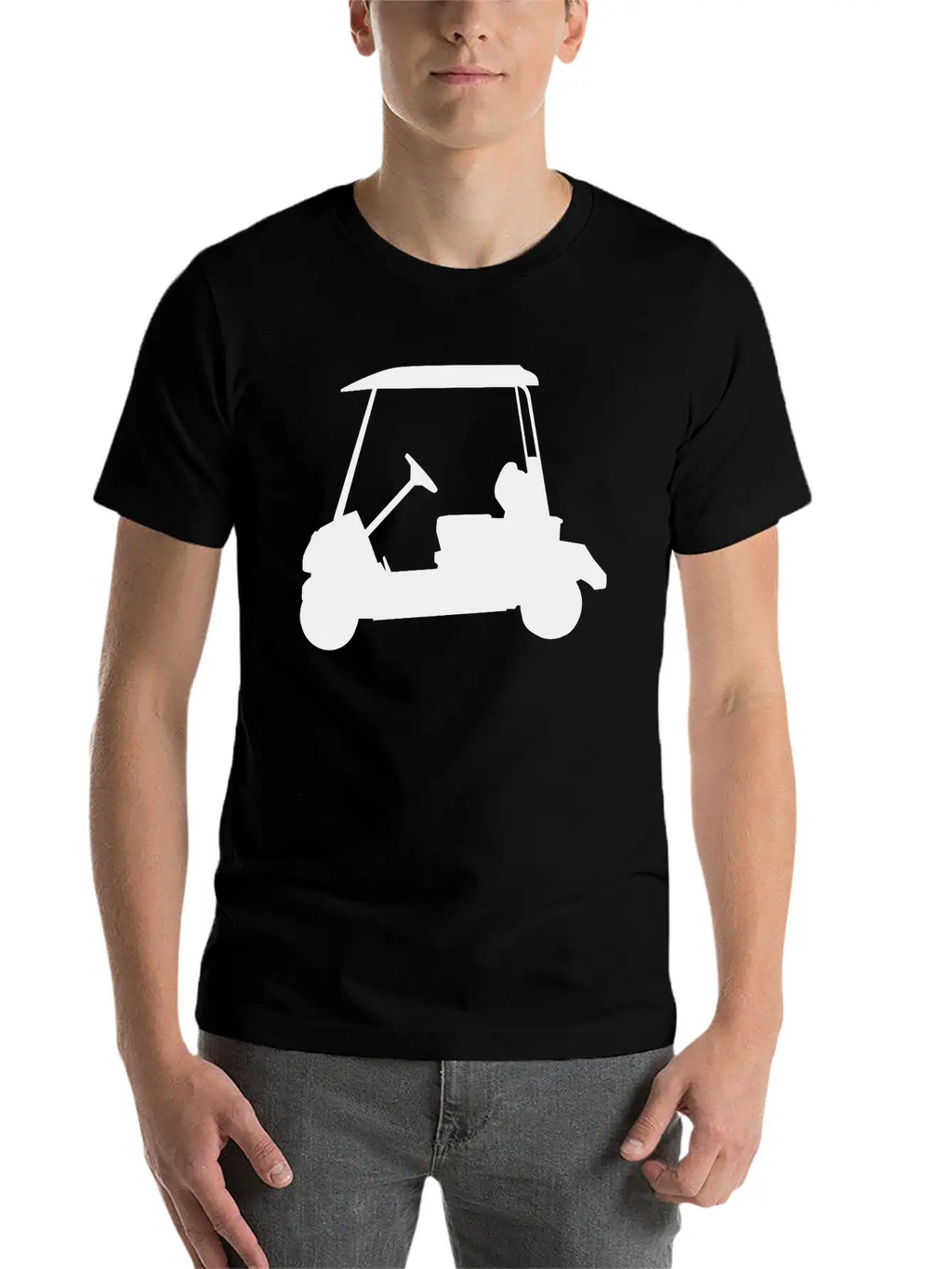 Golf - Golf Car Timeless Short Sleeve Tee – Comfy And Minimalist Design